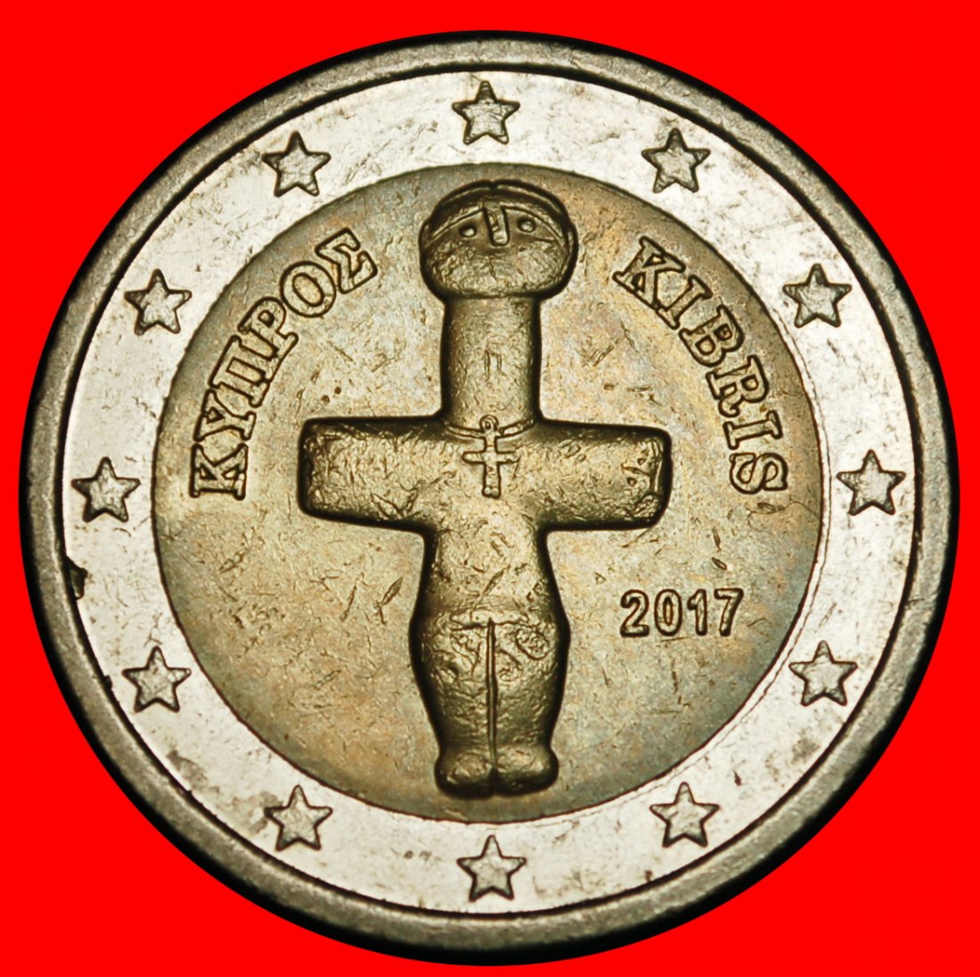  Ⰺ GREECE (2010-2024): CYPRUS ★ 2 EUROS 2017 IDOL DIES I r2! UNCOMMON YEAR! ★LOW START★ NO RESERVE!   