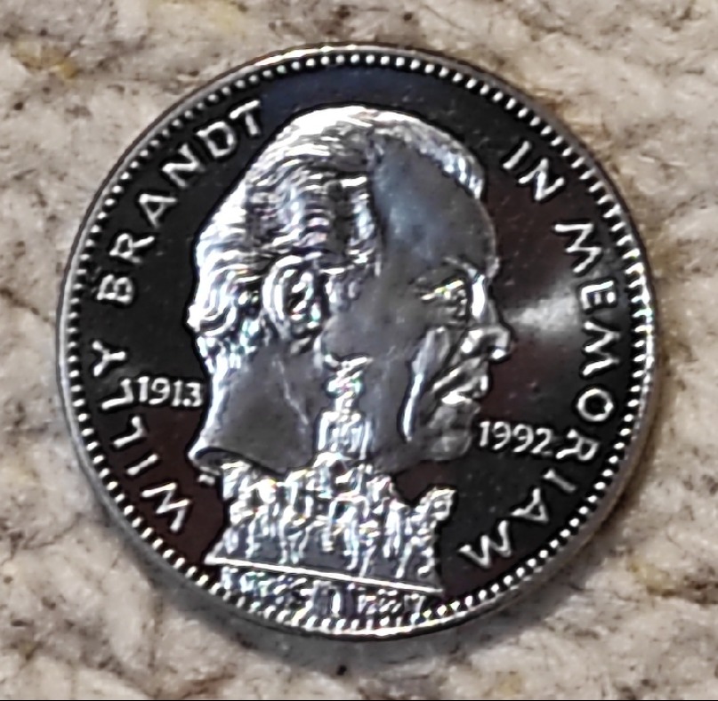  Liberia 1 Dollar 1993, Willy Brandt   