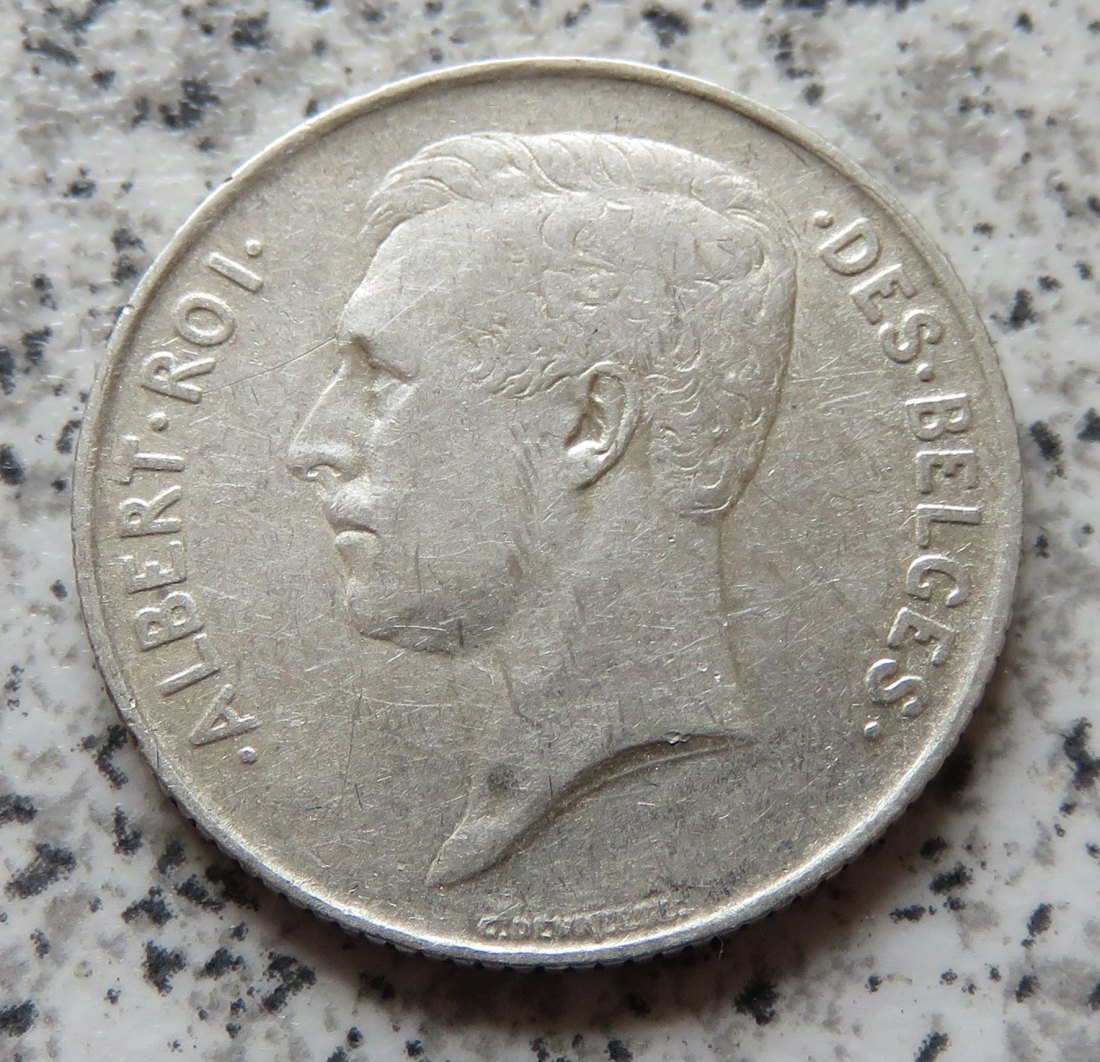  Belgien 1 Franc 1911, französisch   