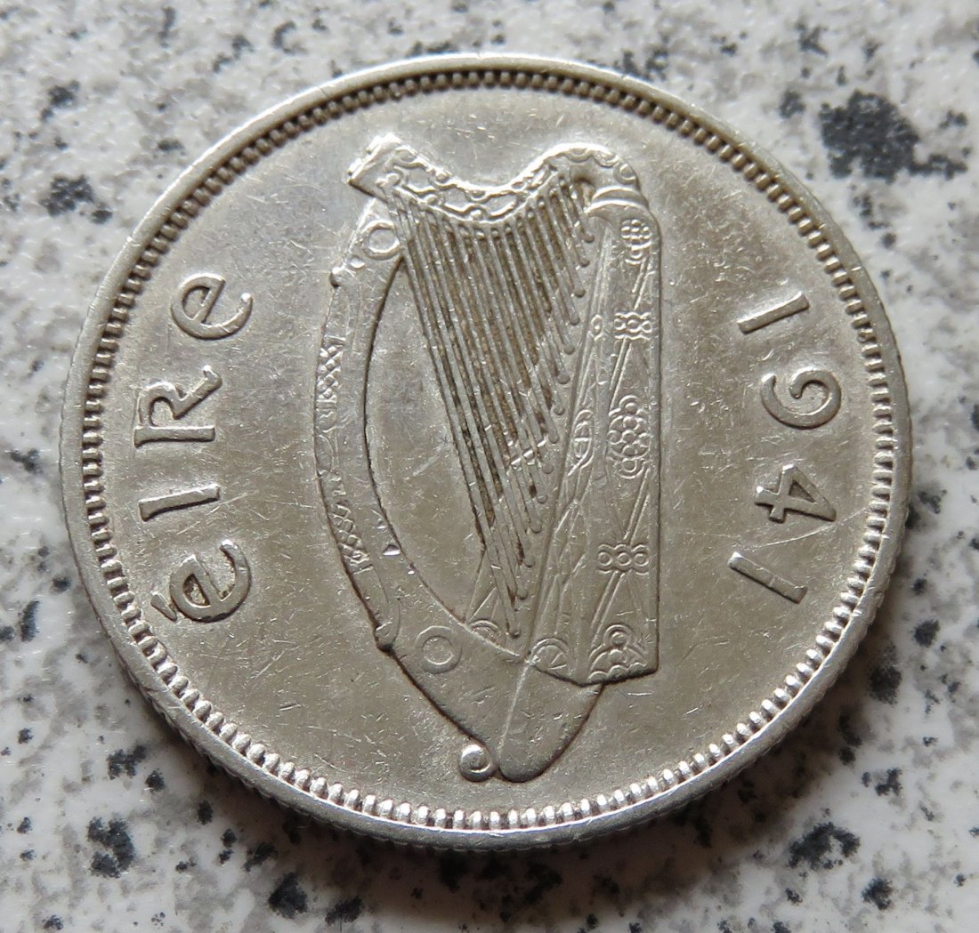  Irland 1 Florin 1941, Silber   