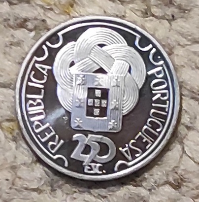  Portugal 250 Escudos 1988, SILBER, Olympische Spoele Seoul 1988   