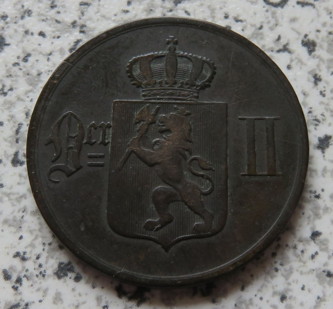  Norwegen 5 Öre 1876   