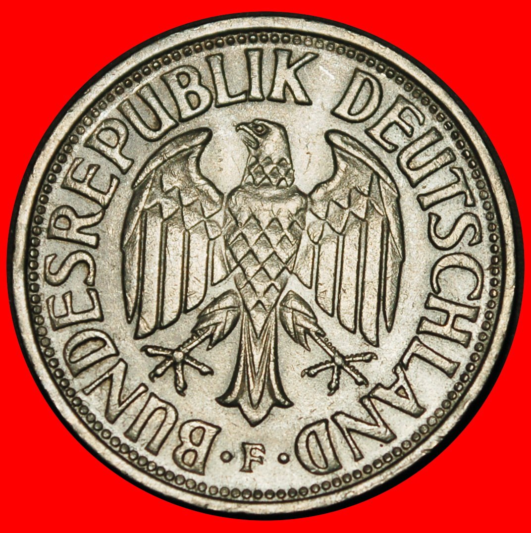  Ⰺ NOT COMMUNIST (1950‑2001): GERMANY★1 MARK 1963F BADEN‑WUERTTEMBERG! I A  r1★LOW START★ NO RESERVE!   