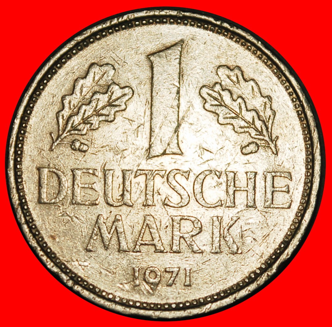  Ⰺ NOT COMMUNIST (1950‑2001): GERMANY★1 MARK 1971F BADEN‑WUERTTEMBERG! I B  r1★LOW START★ NO RESERVE!   