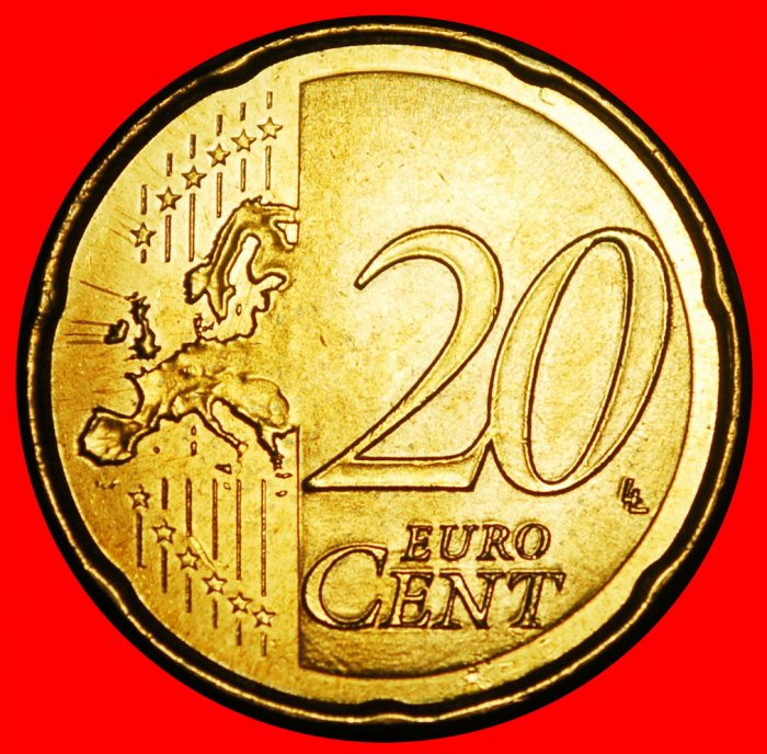  Ⰺ NORDIC GOLD (1999-2026): SPAIN ★ 20 EURO CENTS 2020 Cervantes (1547-1616)! ★LOW START★ NO RESERVE!   