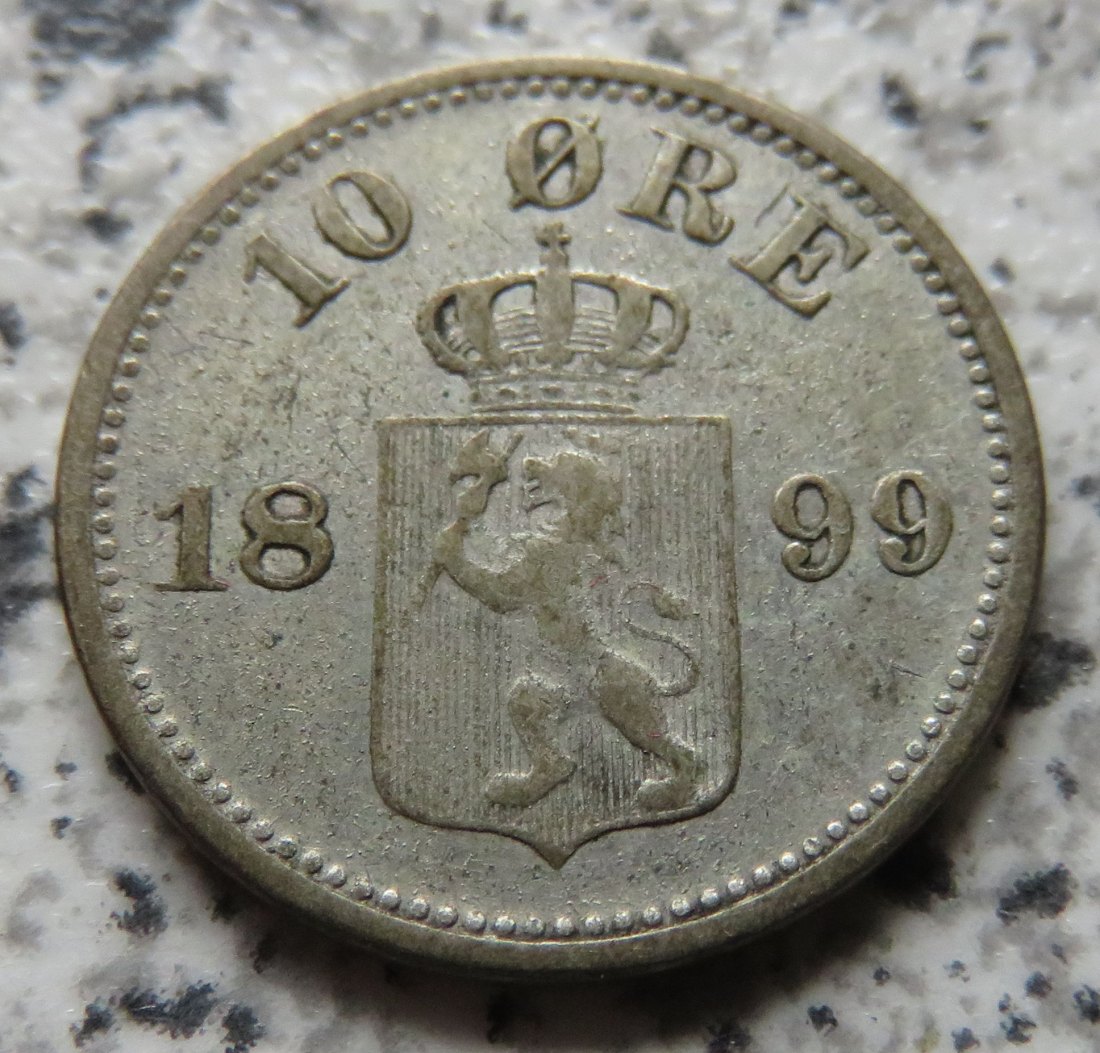  Norwegen 10 Öre 1899   