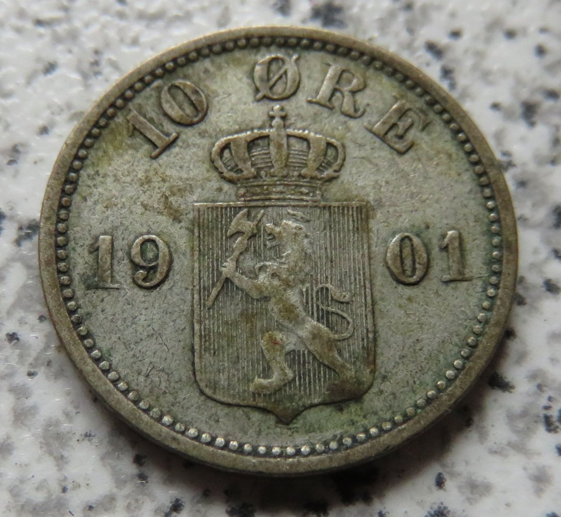  Norwegen 10 Öre 1901   