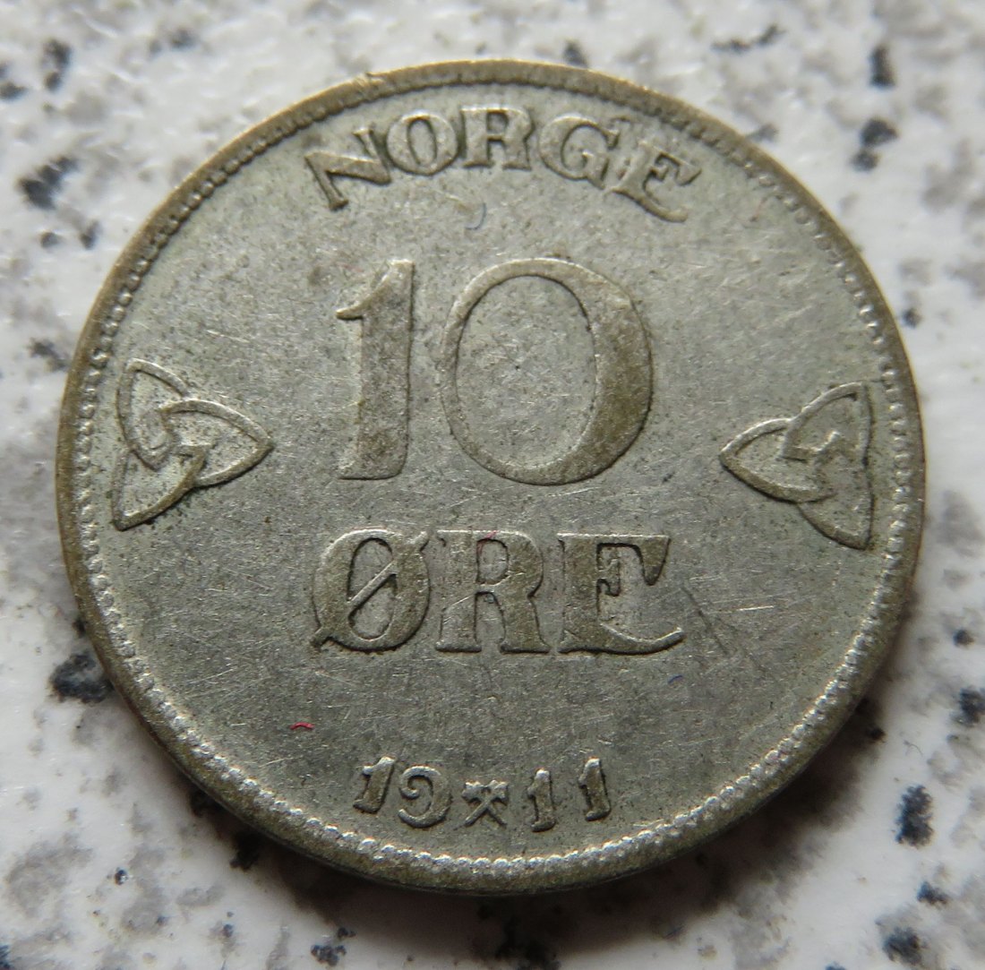  Norwegen 10 Öre 1911   