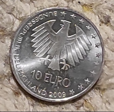  Deutschland 10 € 2009, SILBER, Leichtathletik WM  Berlin 2009   