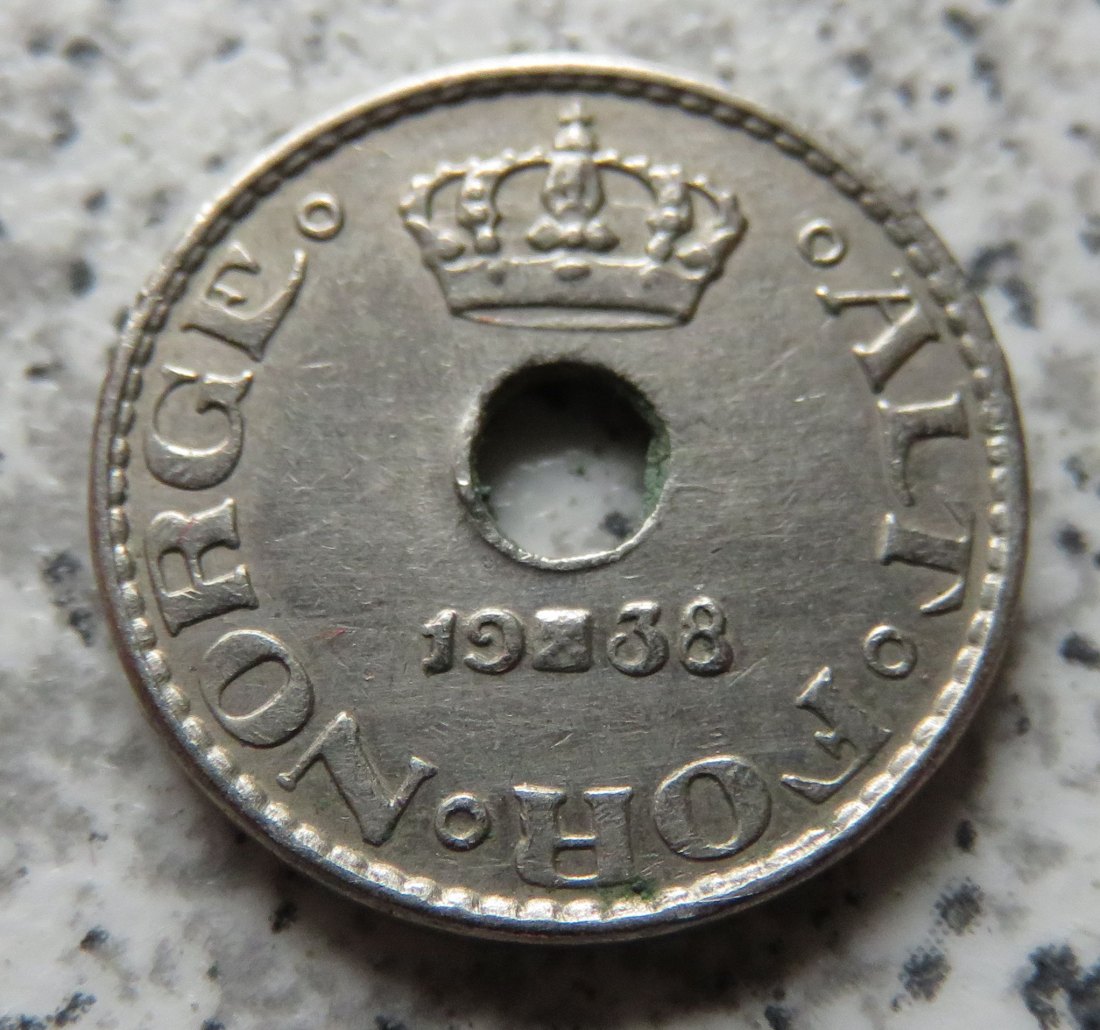  Norwegen 10 Öre 1938   