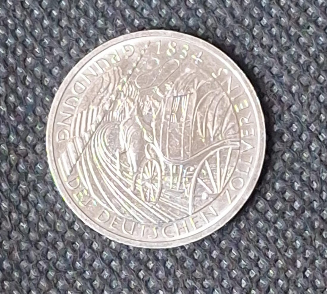  BRD Gedenkmünze: 5 DM 1984 D, Zollverein in bankfrisch/Stempelglanz   