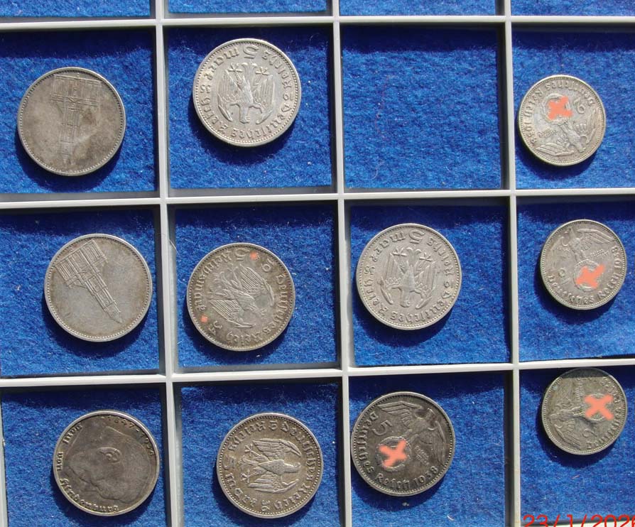  115 g Feinsilber in Münzen abzugeben (intern 1050338)   