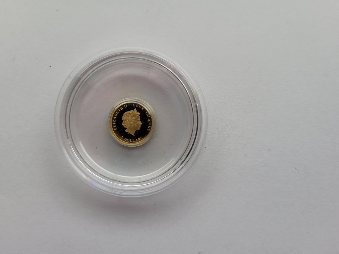  5 Dollar 2017 The Gold Panda Goldmünze 0,5g 9999 Cook Island Spittalgold9800 (5525   