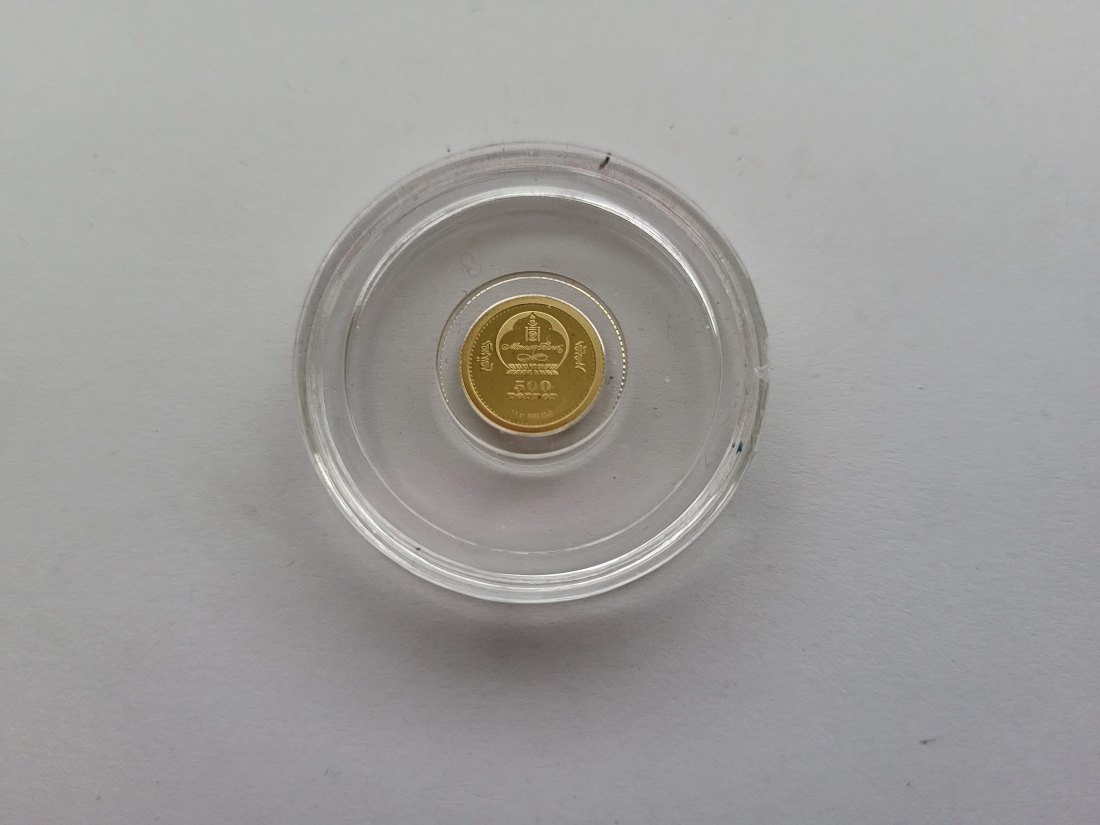  500 Terper 2013 Wildlife Canis Lupus Chanco Goldmünze 0,5g 9999 Mongolei Spittalgold9800 (5525   