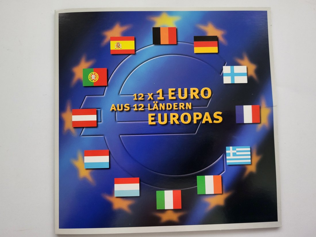  KMS Kursmünzensatz 1 Euro aus 12 Ländern Österreich Spittalgold9800 (5377   