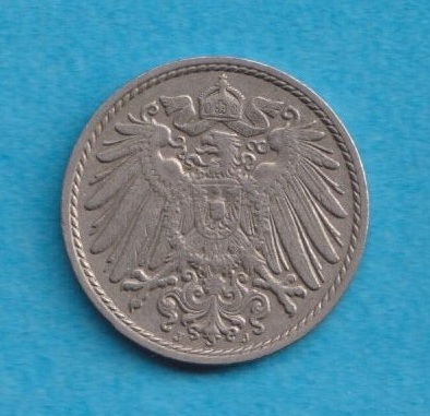  Kaiserreich 5 Pfennig 1911 J   