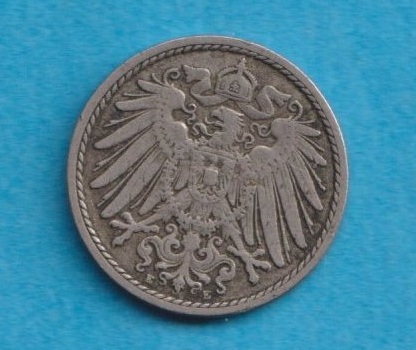  Kaiserreich 5 Pfennig 1906 E   