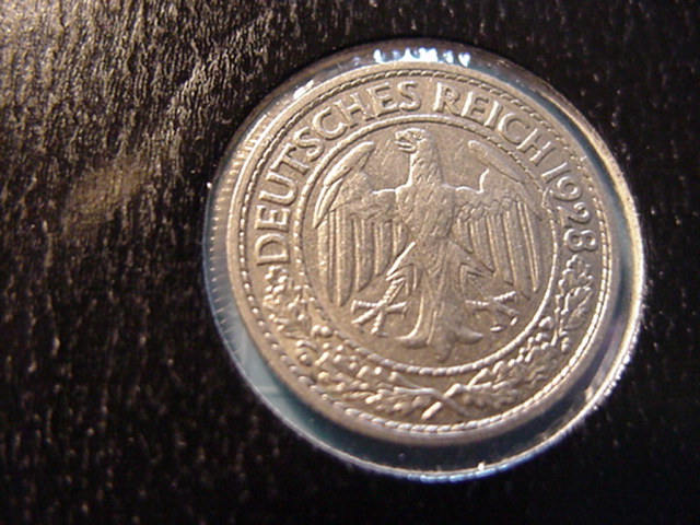  Weimar 50Reichspfennig 1928 A   