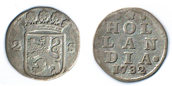  SZAIVERT NIEDERLANDE PROVINZEN HOLLAND 2 WAPPENSTUIVER STÜBER 1732   