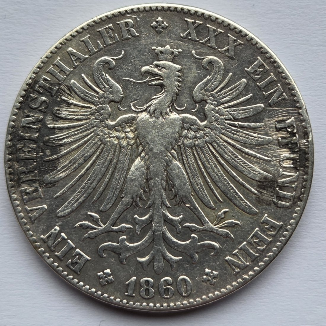  Frankfurt: 1 Taler 1860   