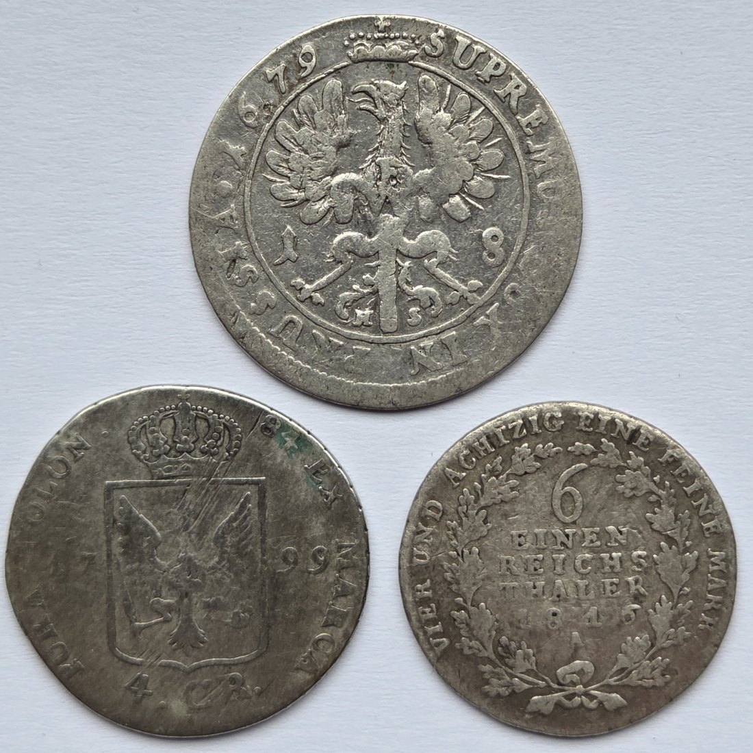  Preußen: Lot aus drei kleinen Silbermünzen   