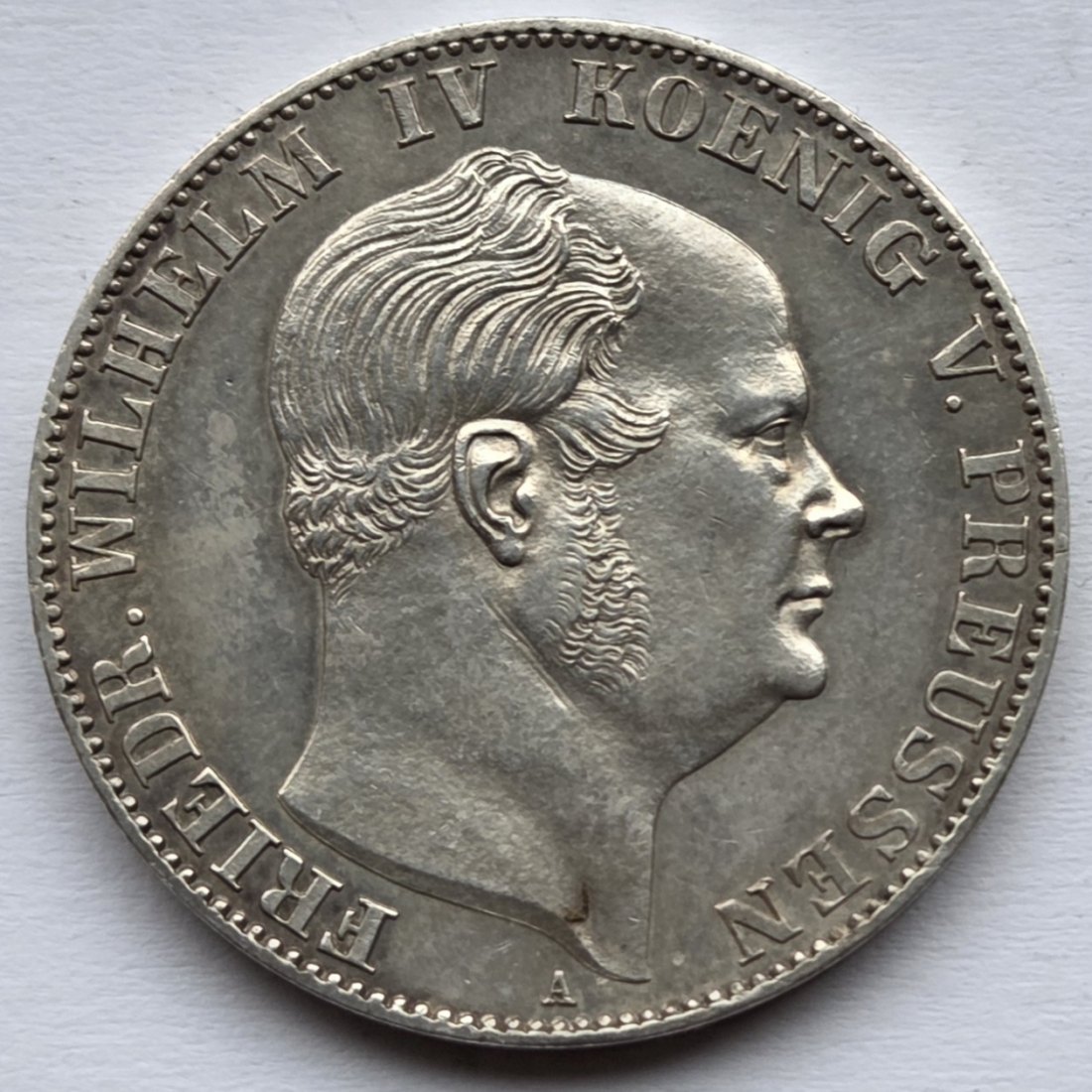  Preußen: 1 Taler Friedrich Wilhelm IV. 1861 (Sterbetaler), Top-Erhaltung   