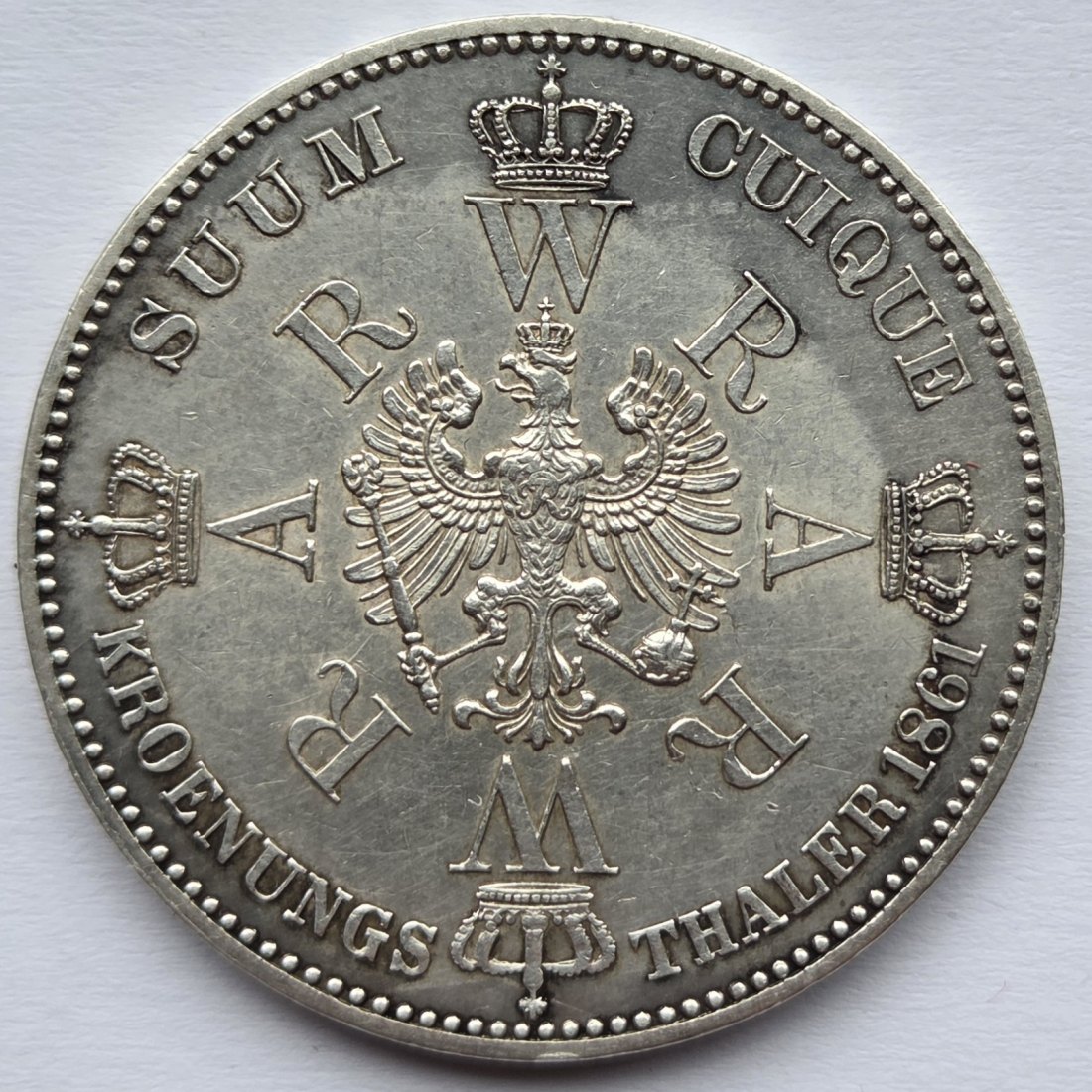  Preußen: Krönungstaler 1861   