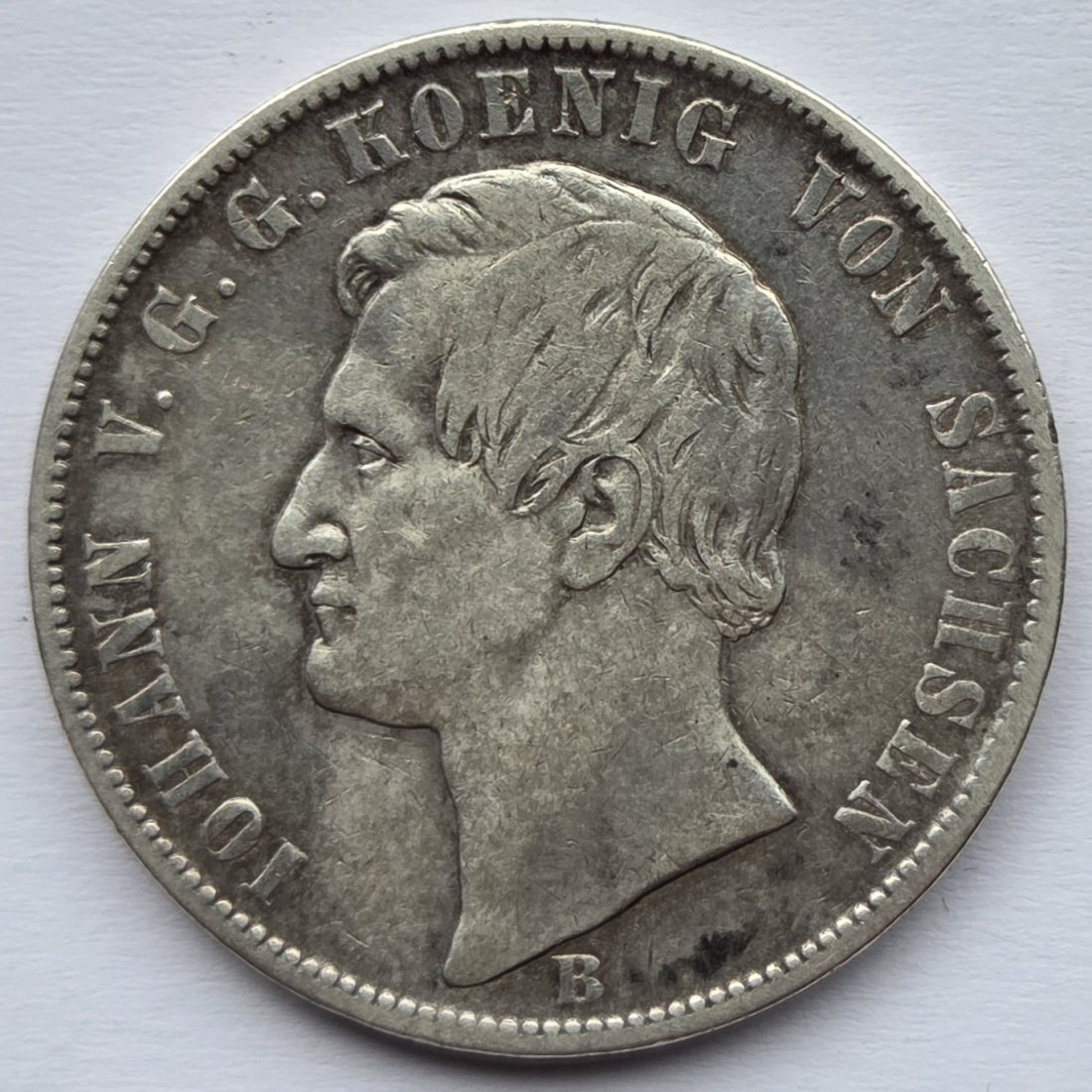  Sachsen: Ausbeutetaler Johann 1868   