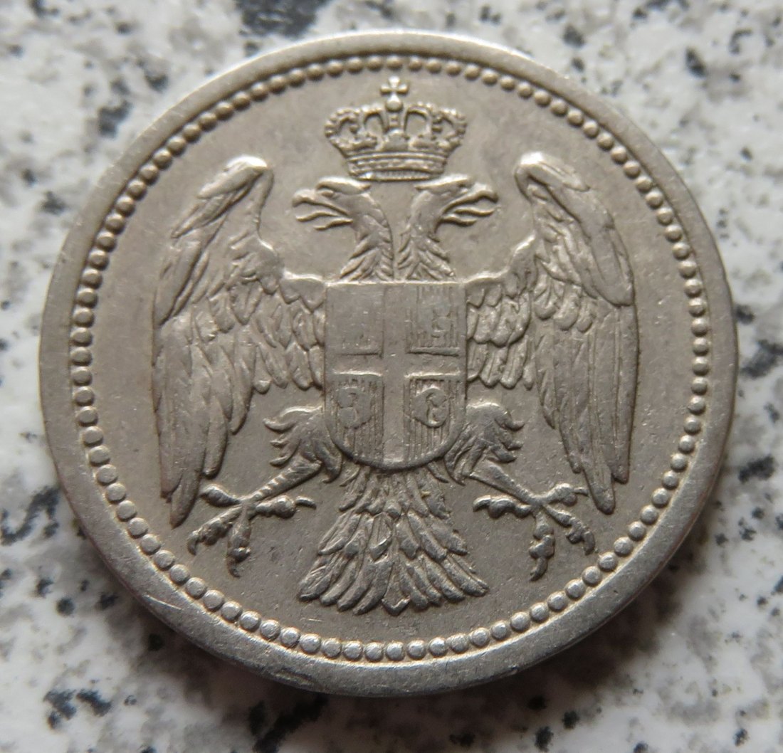  Serbien 10 Para 1883   