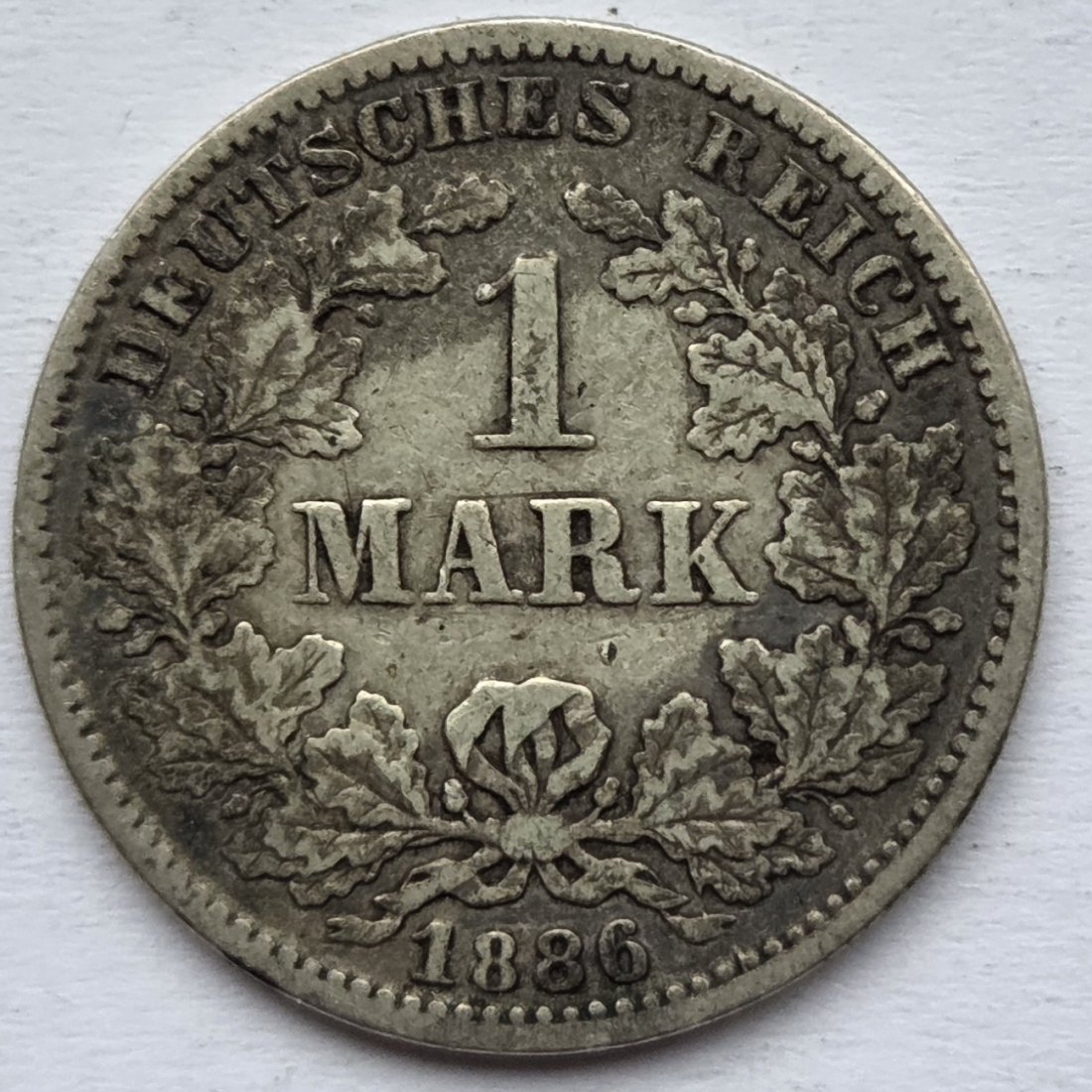  Kaiserreich: 1 Mark 1886 G   