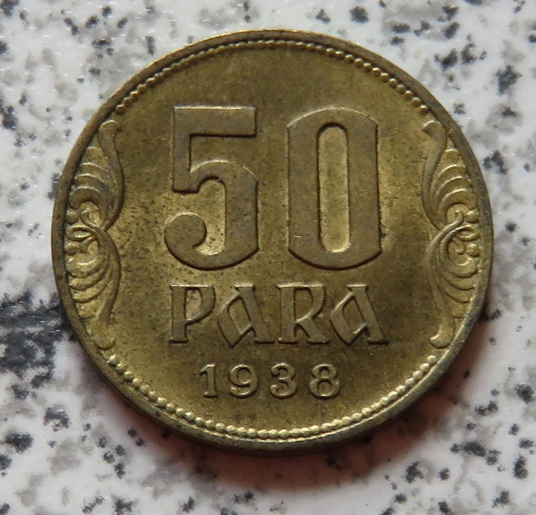  Königreich Jugoslawien 50 Para 1938   
