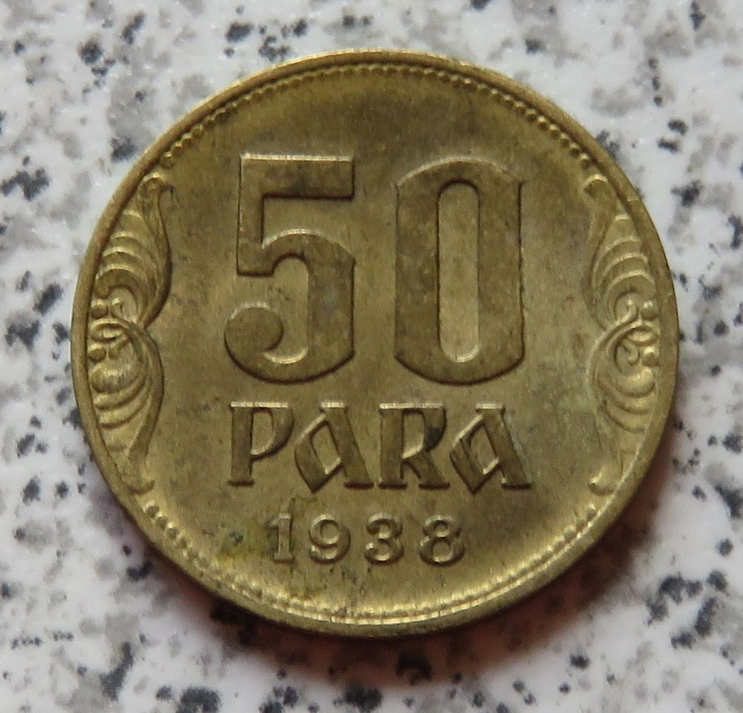  Königreich Jugoslawien 50 Para 1938   