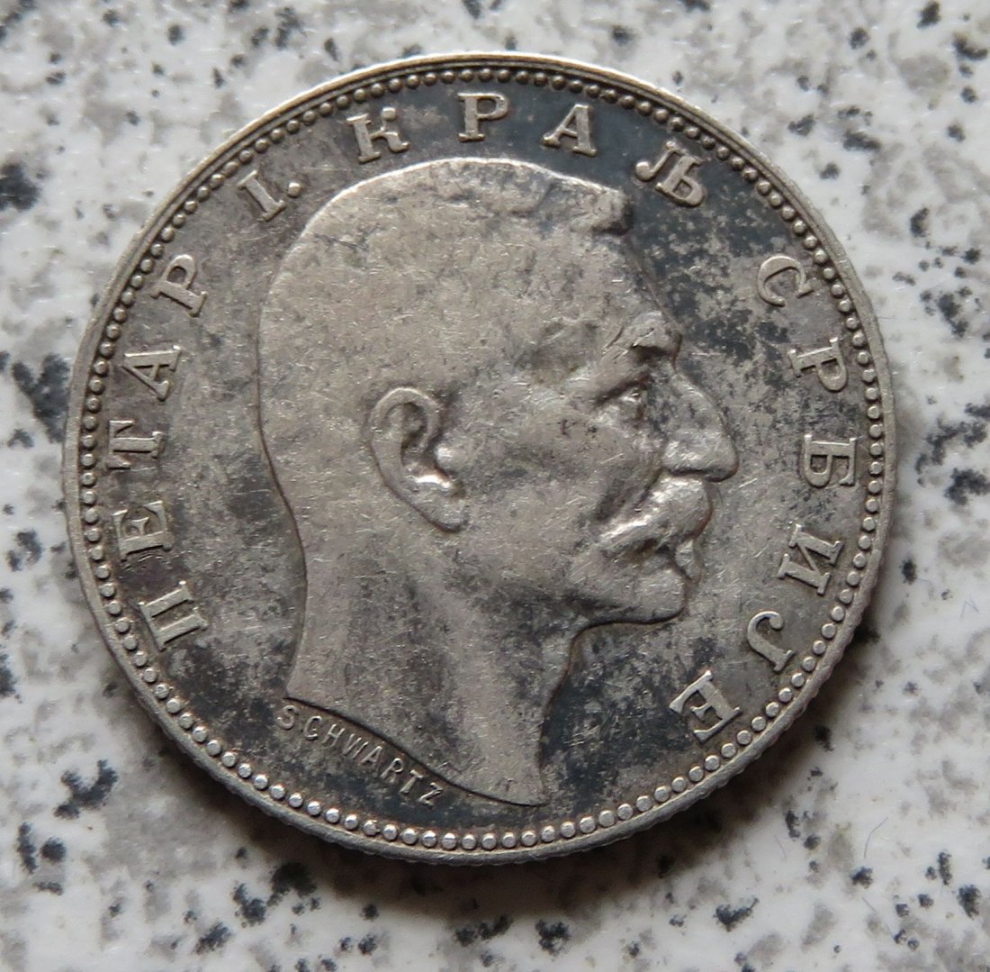  Serbien 1 Dinar 1904   