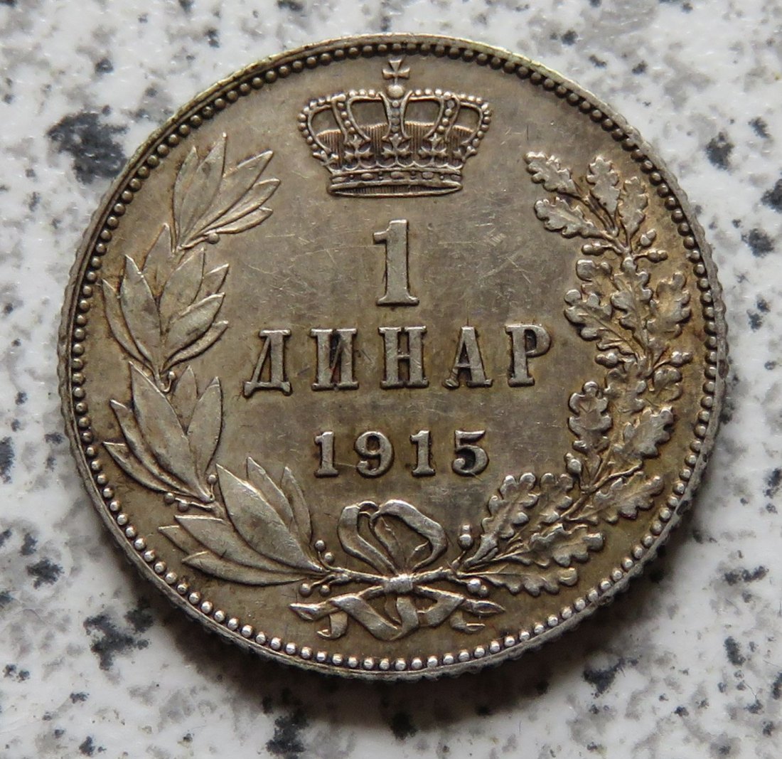  Serbien 1 Dinar 1915   