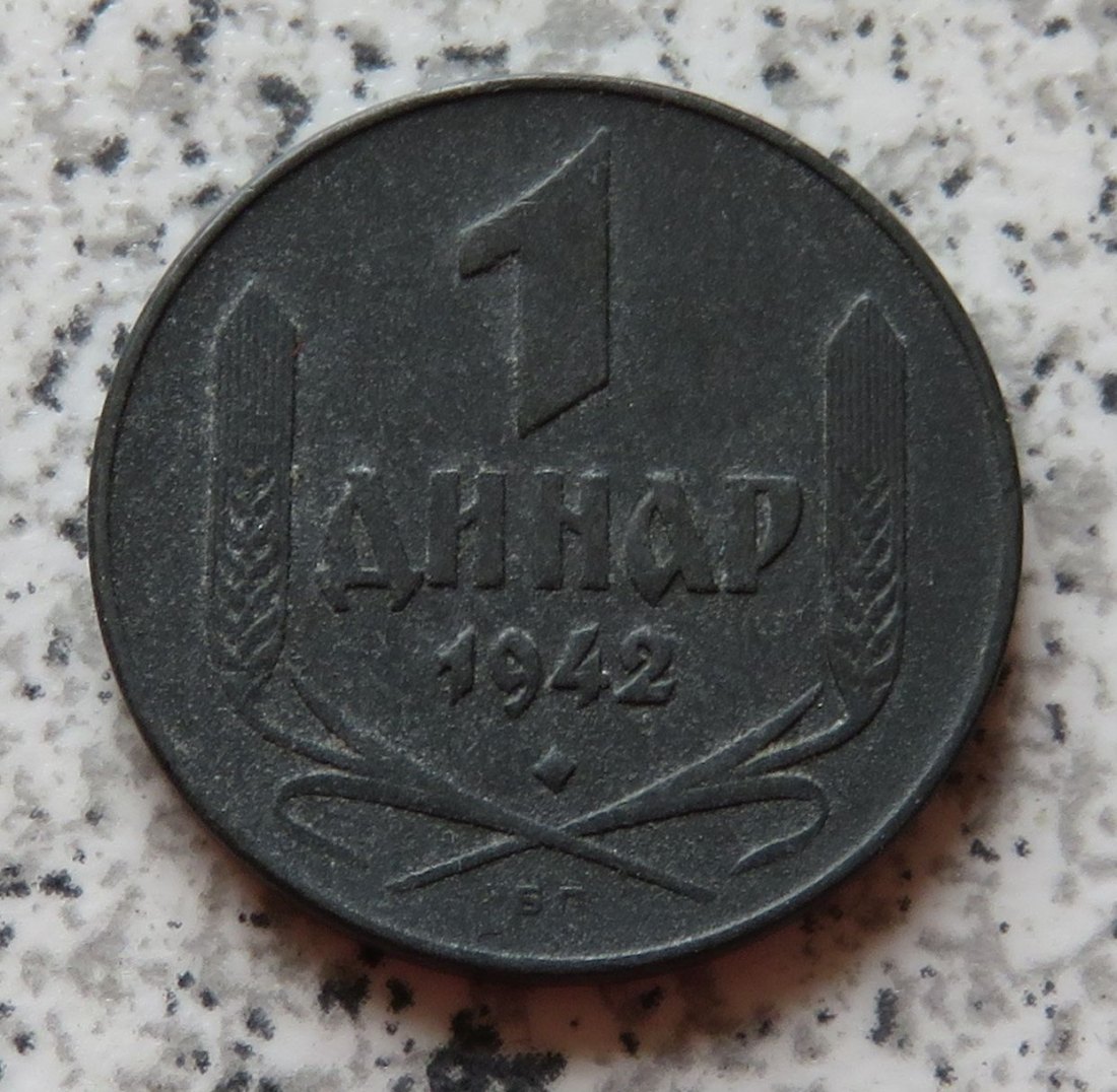  Serbien 1 Dinar 1942   