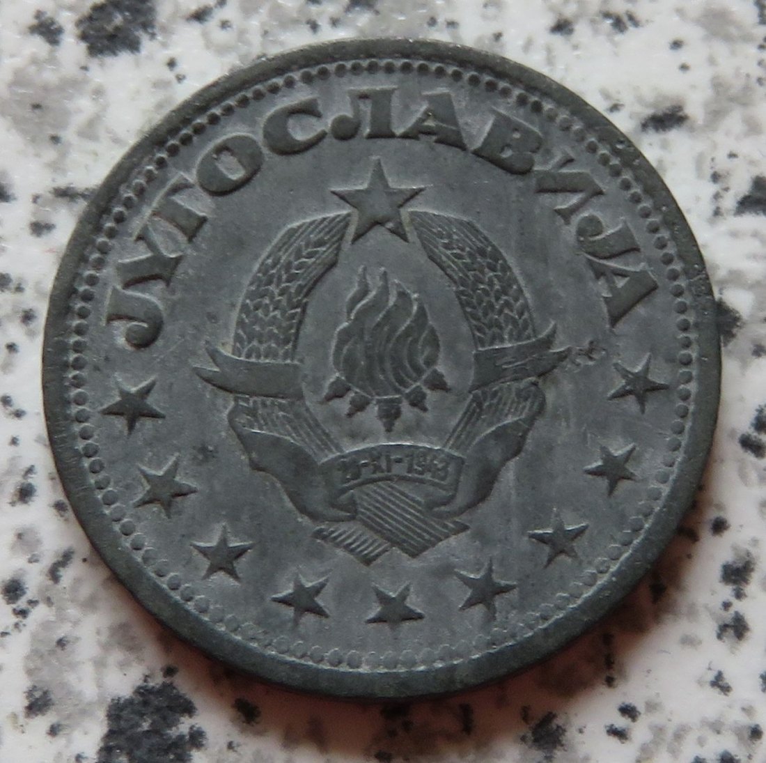  Jugoslawien 1 Dinar 1945   