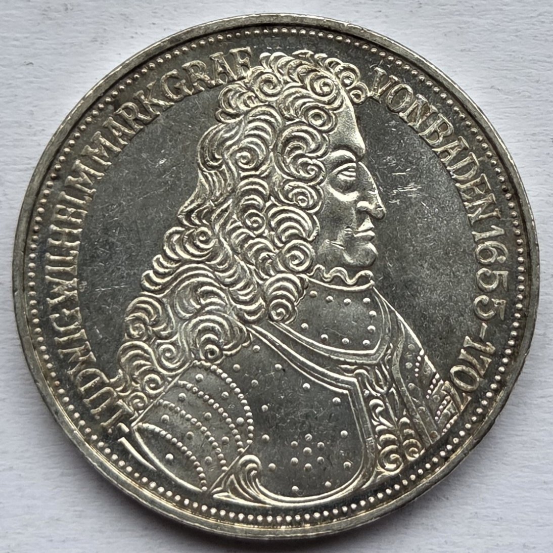  Deutschland: 5 DM Markgraf von Baden 1955   