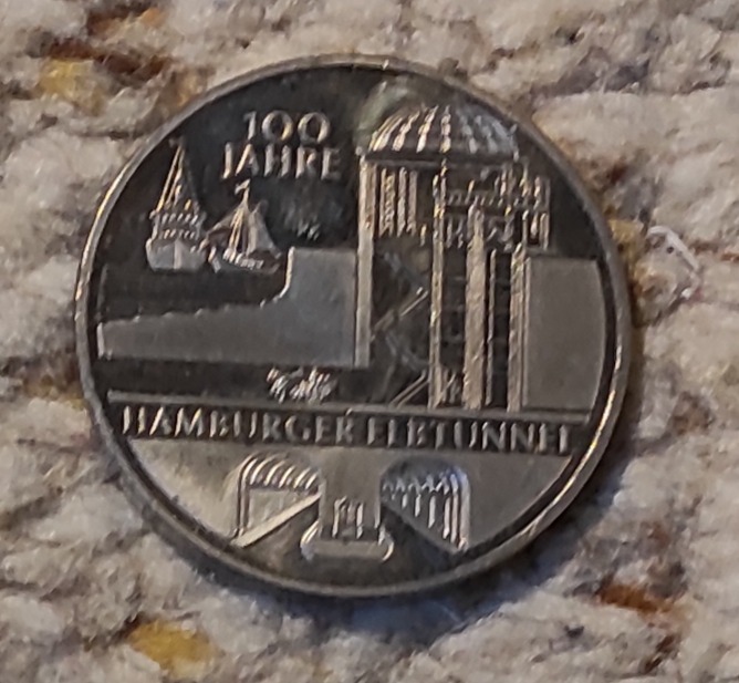  Deutschland 10 € 2011, 100 Jahre Elbtunnel   
