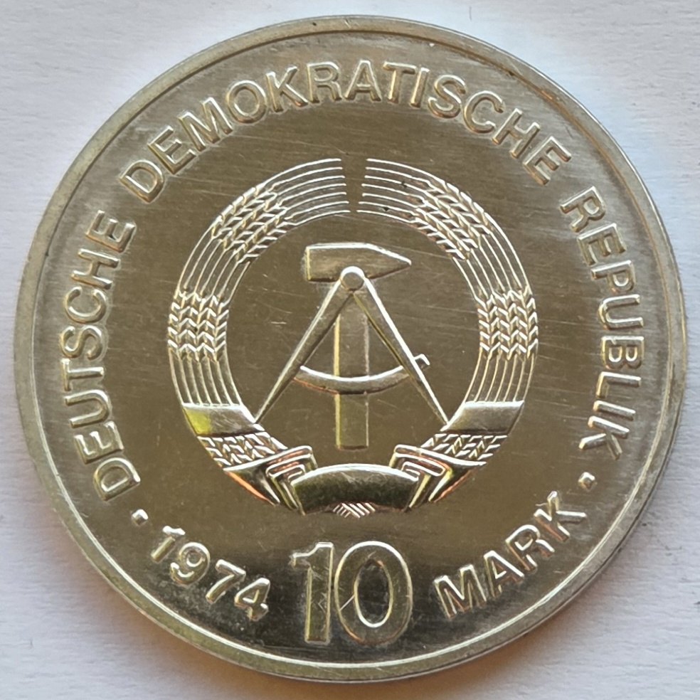  DDR: 10 Mark Städtemotiv 1974   