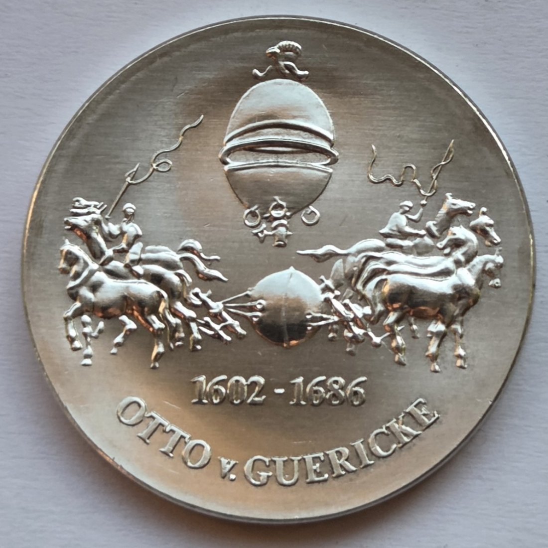  DDR: 10 Mark Guericke-Probe 1977, Rarität   