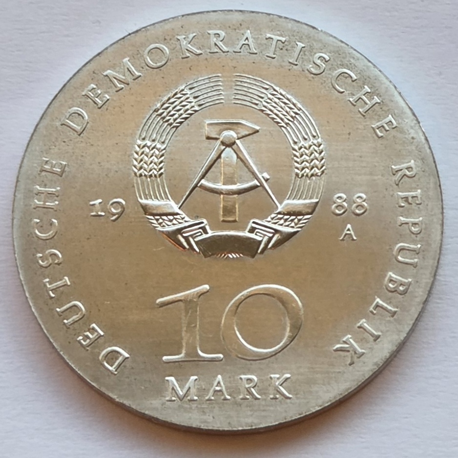  DDR: 10 Mark Hutten 1988   