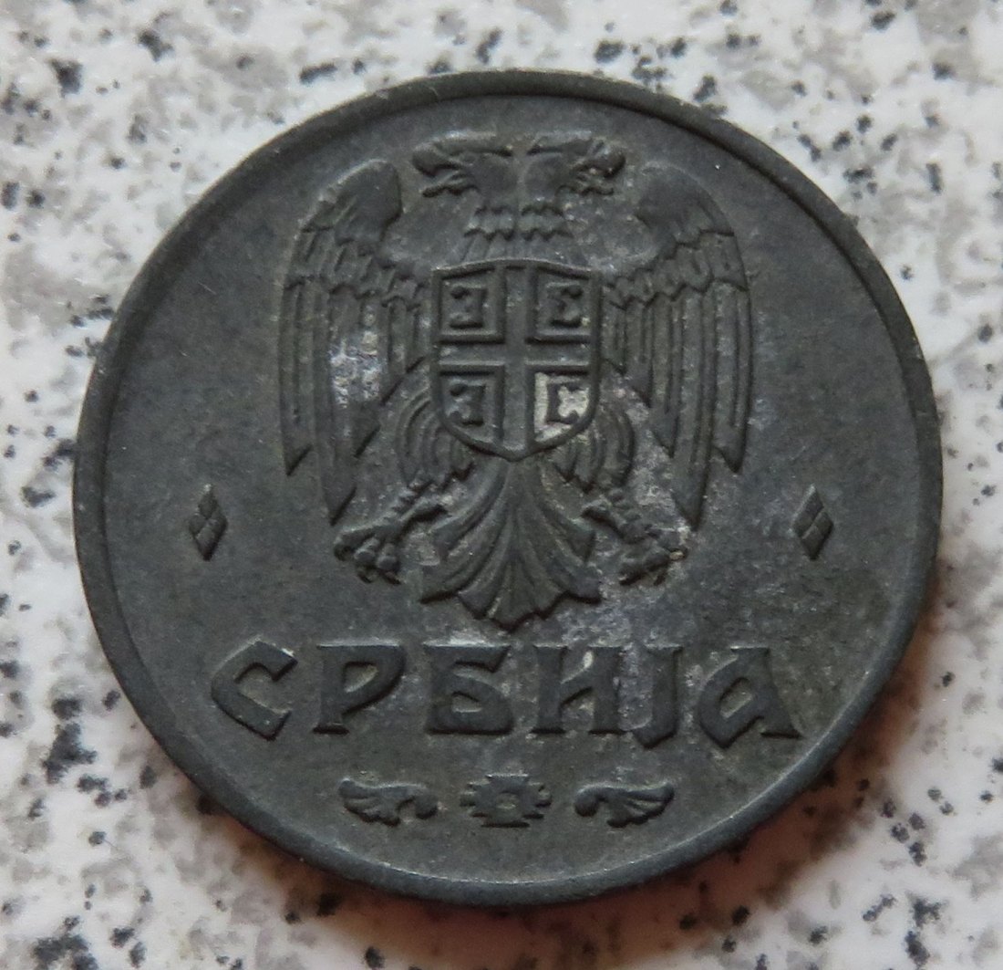  Serbien 2 Dinar 1942   