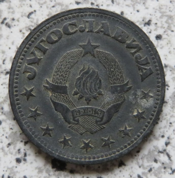  Jugoslawien 5 Dinar 1945   