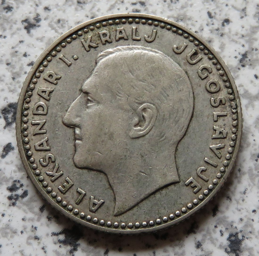  Königreich Jugoslawien 10 Dinar 1931, (a) kein Münzzeichen, London   