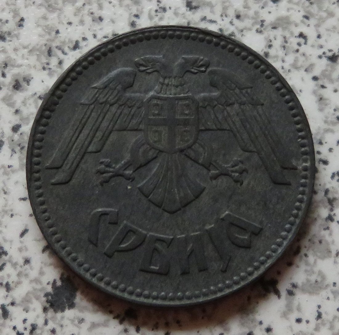  Serbien 10 Dinar 1943   