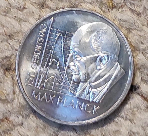  Deutschland 10 € 2008, SILBER, 150. Geburtstag von Max Planck   
