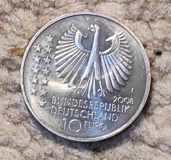  Deutschland 10 € 2008, SILBER, 150. Geburtstag von Max Planck   