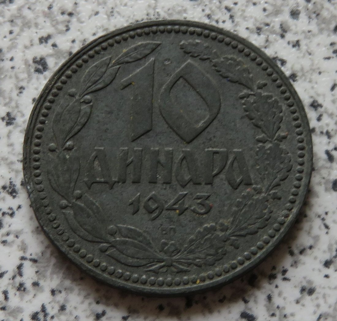  Serbien 10 Dinar 1943   