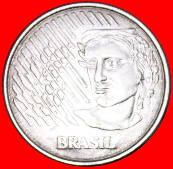  Ⰺ LAUREL HEAD: BRAZIL ★ 10 CENTAVOS 1996! ★LOW START ★ NO RESERVE!   