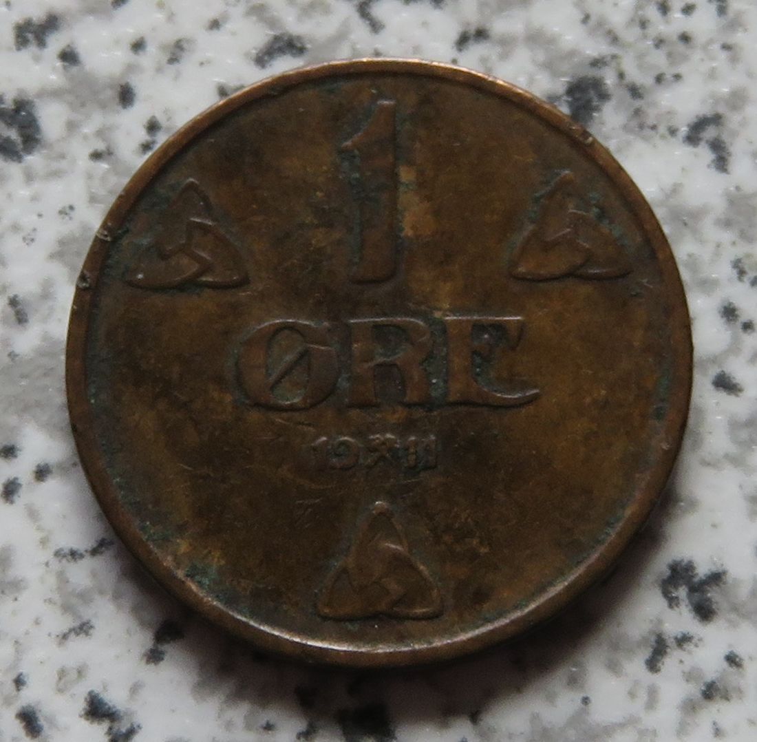 Norwegen 1 Öre 1911   